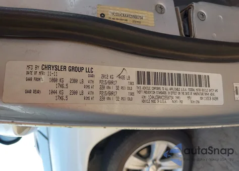 2012 Jeep Compass Sport z USA, uszkodzony, nr VIN 1C4NJCBAXCD550734